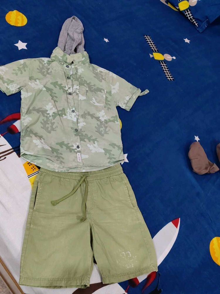 Boys Green Outfit