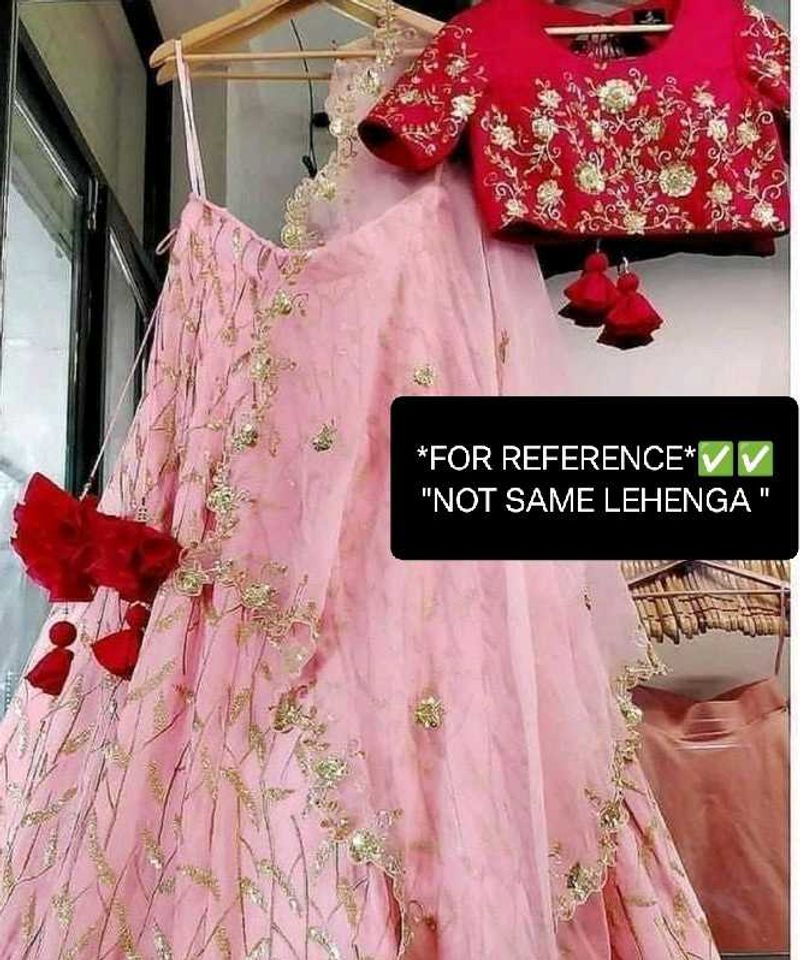 Price Drop 💧 PINK LEHENGA CHOLI WITH DUPATTA