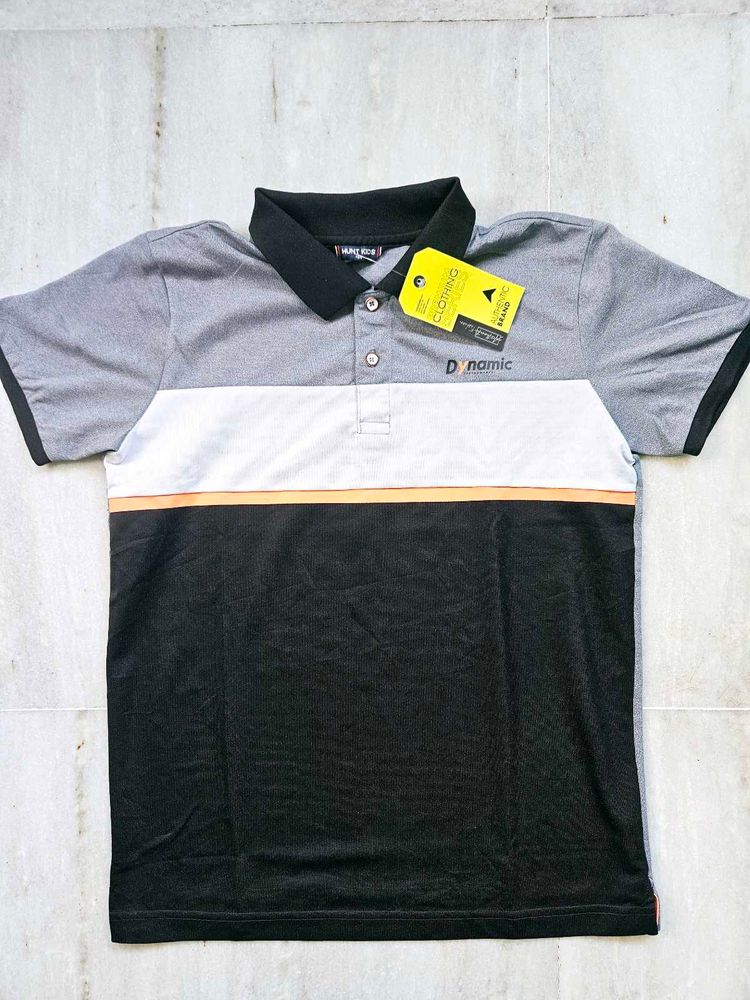 Dynamic Color Block Polo Shirt