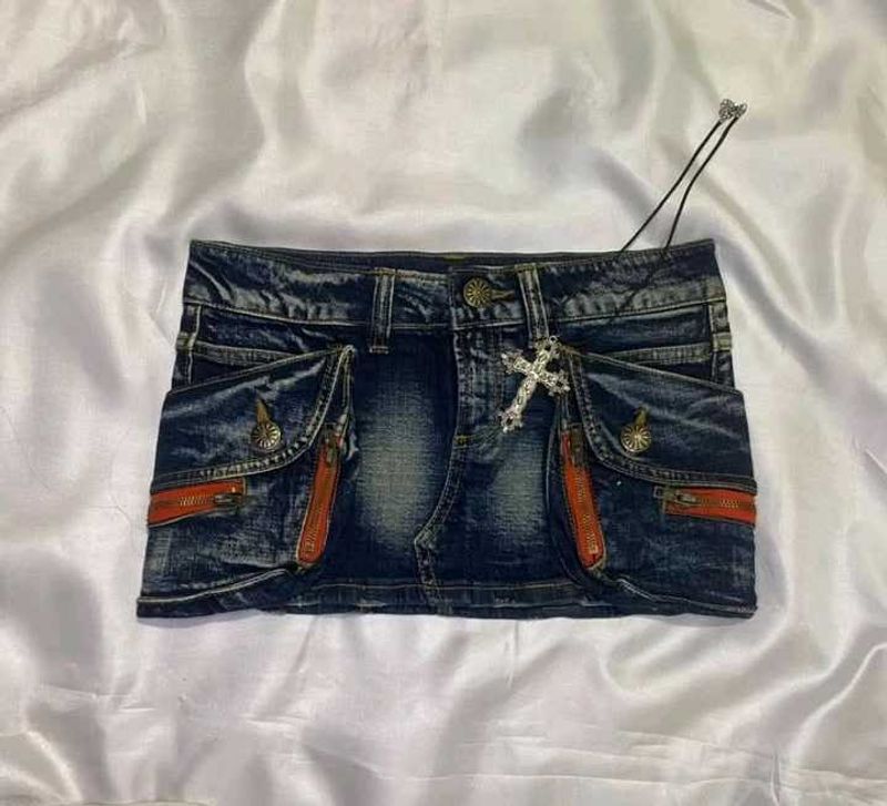 Retro Pocket Pop Micro Mini Skirt