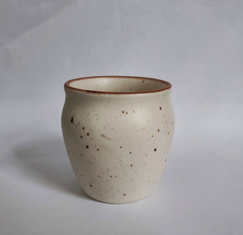 Cream Ceramic Handmade Kulhad Cup For Chai Etc