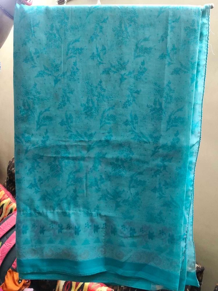 Turquoise Printed Saree