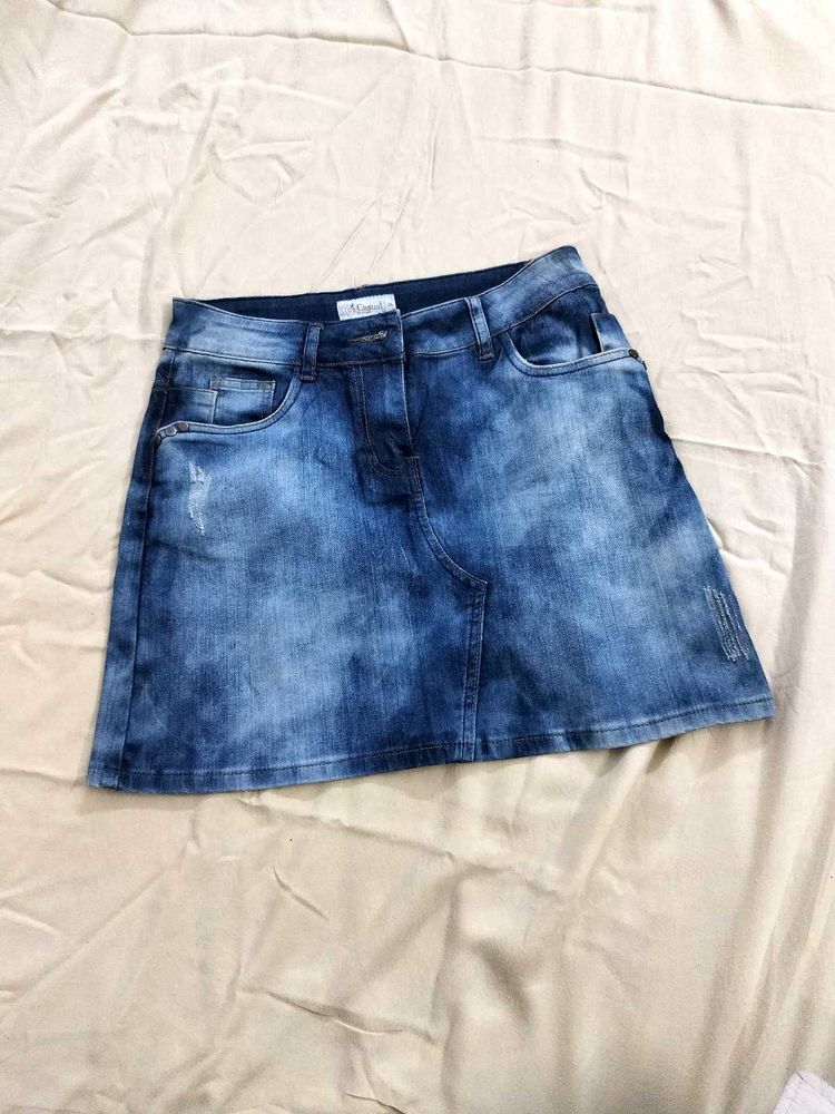 Denim Mini Skirt