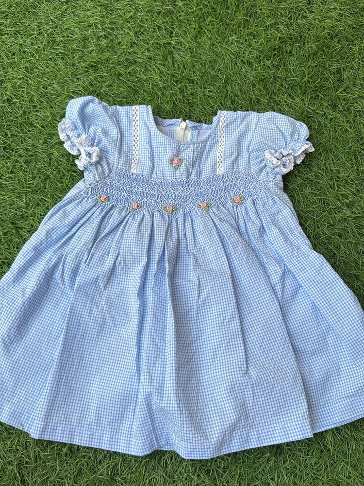 Beautiful Smoked Hand Embroidery Dress