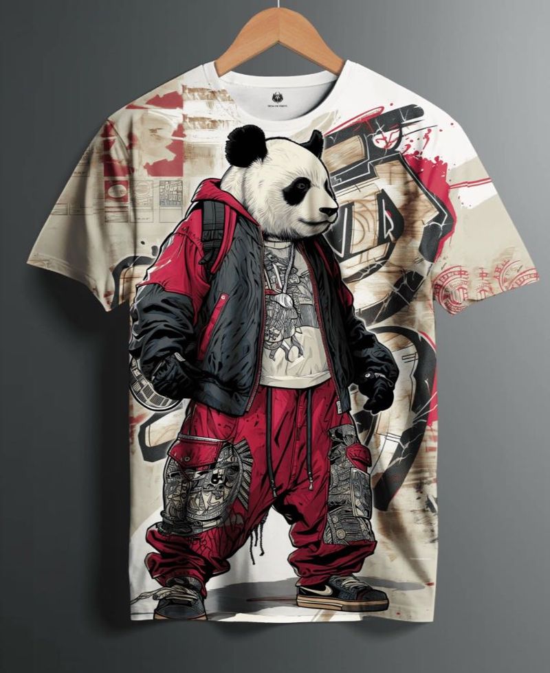 Trendy Panda Graphic Tee