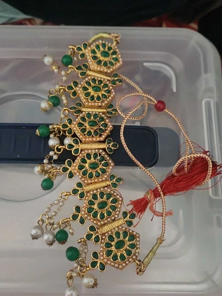 Green &amp; Gold Necklace