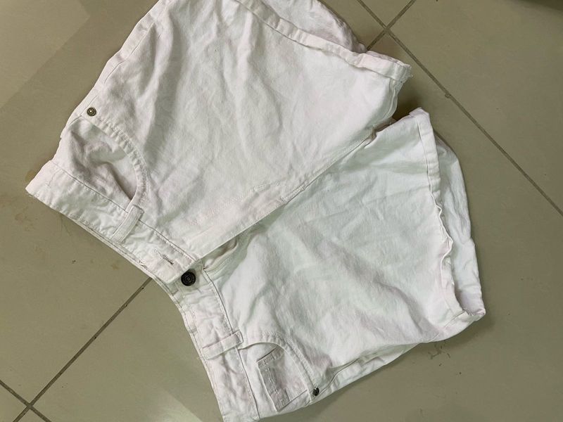 White Shorts