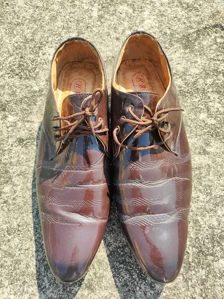 Rodius Premium Brown Formal Leather Shoes for Men