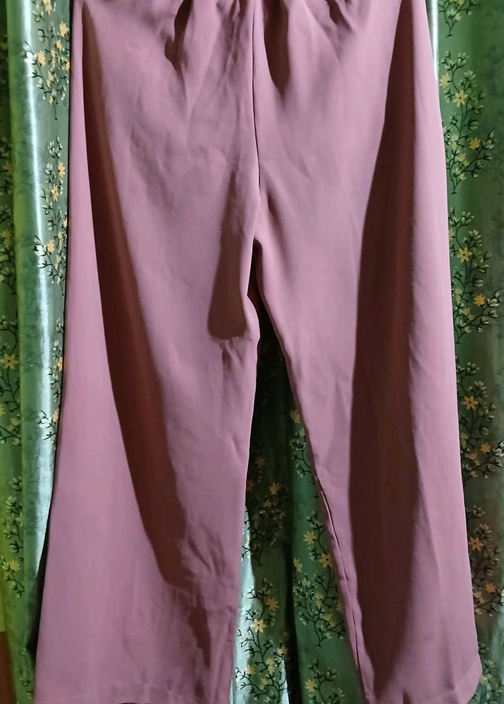 Dusty Rose Wide Leg Pants
