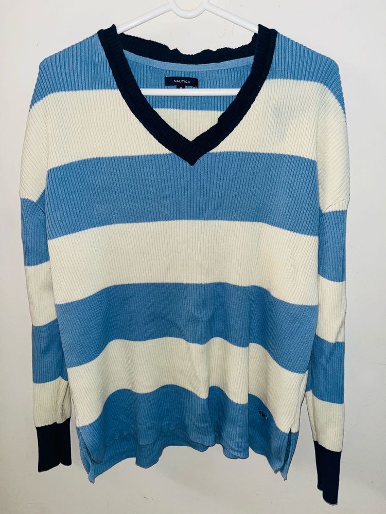 Striped Knit Sweater