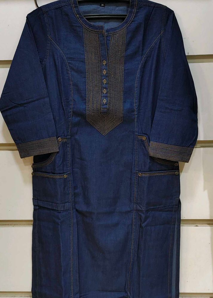 Blue Denim Kurta