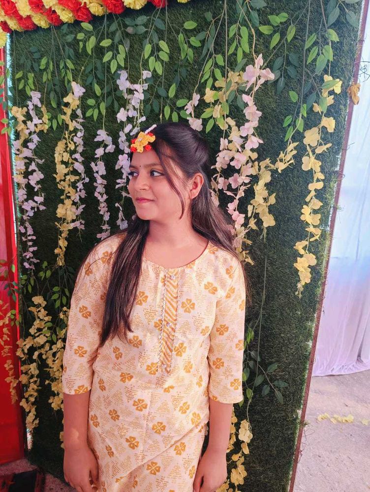 Floral Print Kurta Set For Women