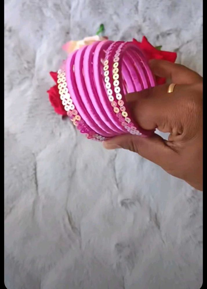 Pink Bangle Set