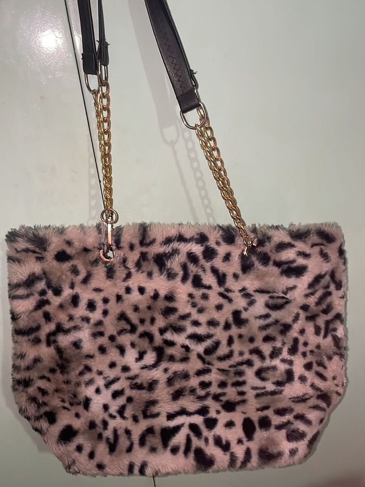 Fur Tiger Print New Handbag Shoulderbag
