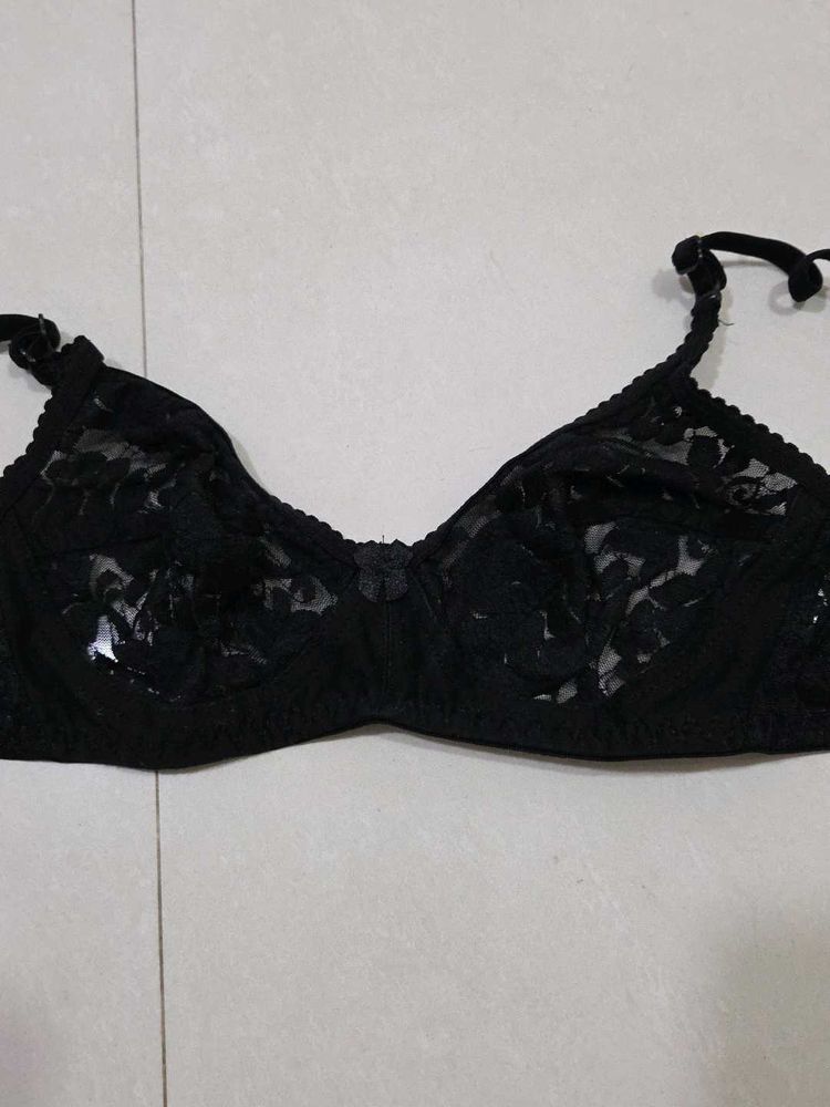Black Lace Bra