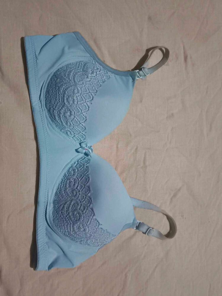 Light Blue Bra padded woman👩👩👩 😆😆😆