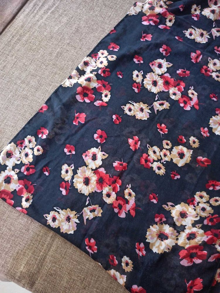 blue nd pink printed hijab