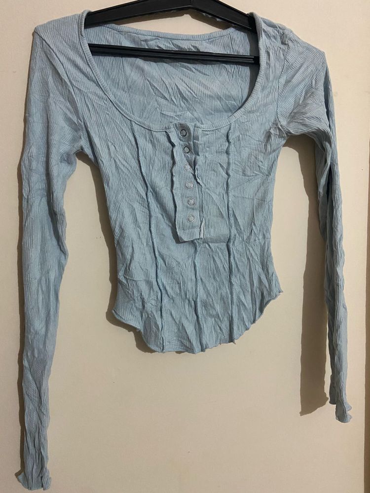 Cyan Corset Top