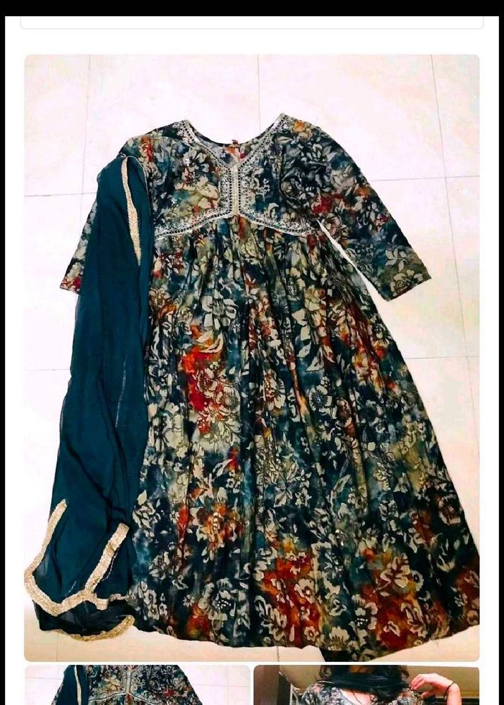 Floral Anarkali Kurta Set