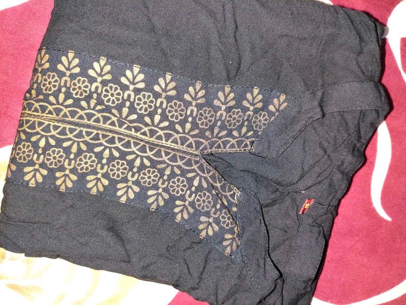 Elegant Black Short  Kurti