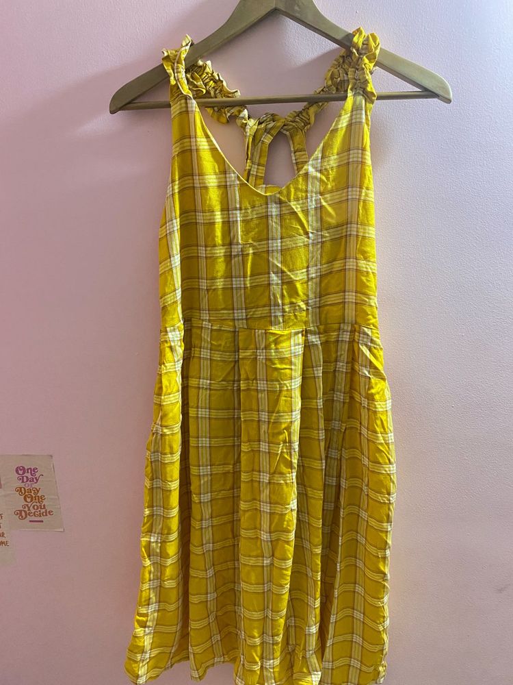 Yellow Plaid Sundress
