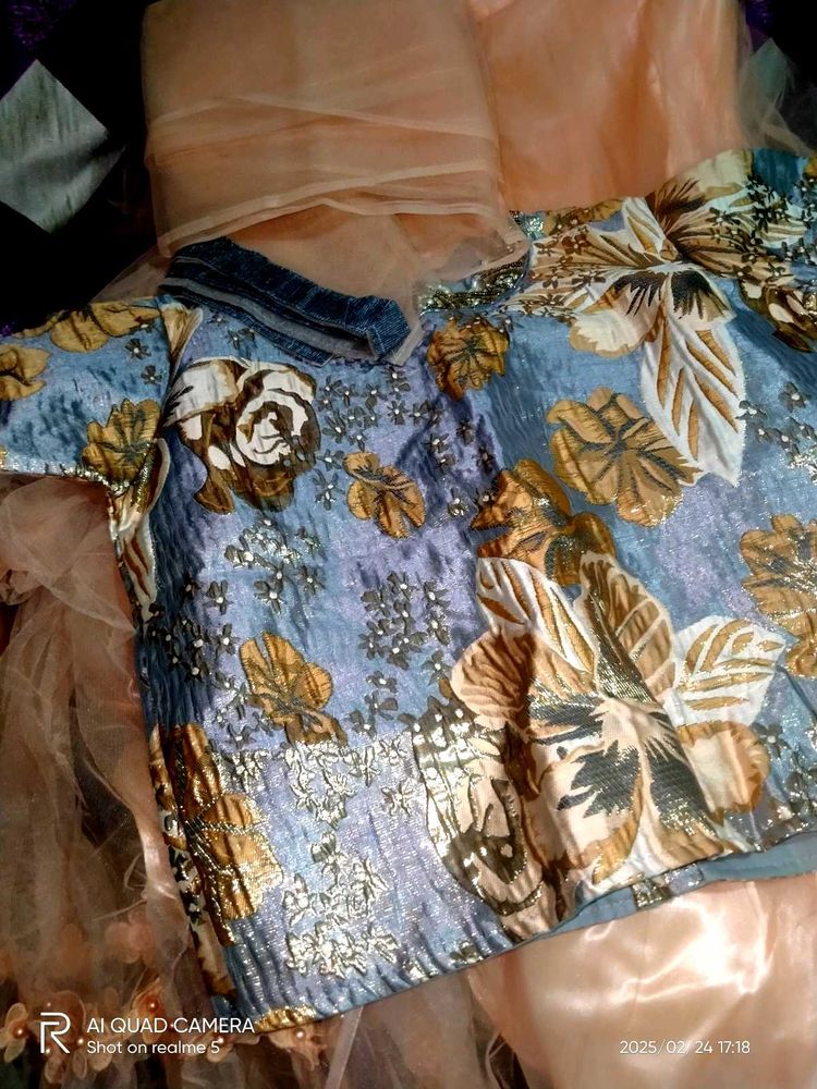 Floral print princess dress 🧡