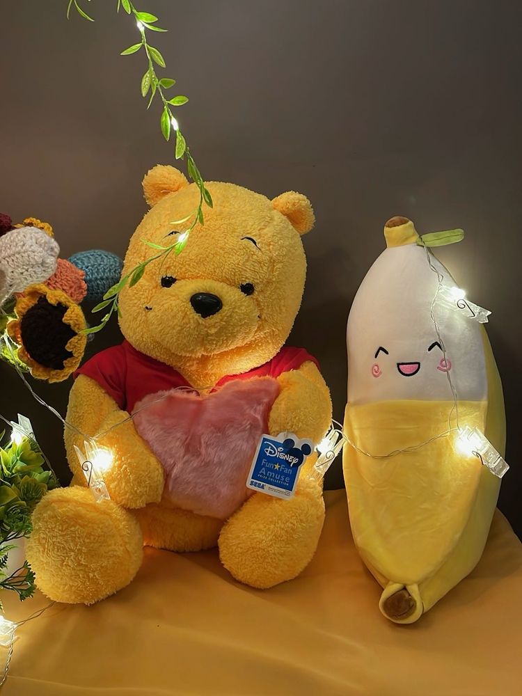 Winnie the Pooh &amp; Banana Plush Set