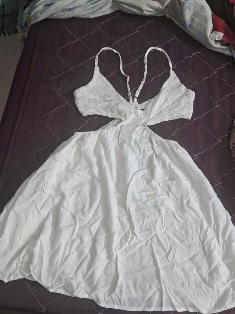 White Cutout Dress