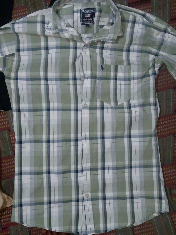 Plaid US Polo Assn. Shirt
