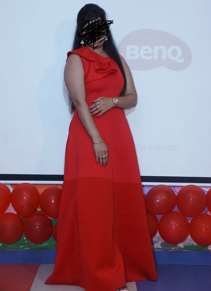 Hot Red New Dress moti Work In Front
