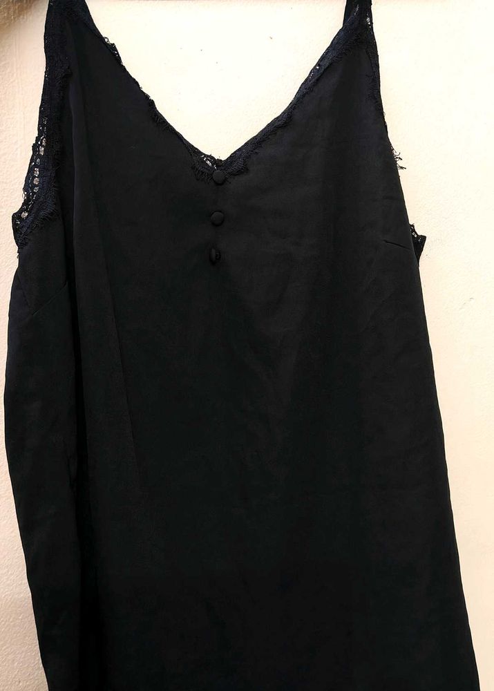 Black Lace Trim Cami