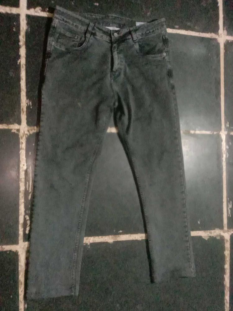 Stylish Grey Denim Jeans