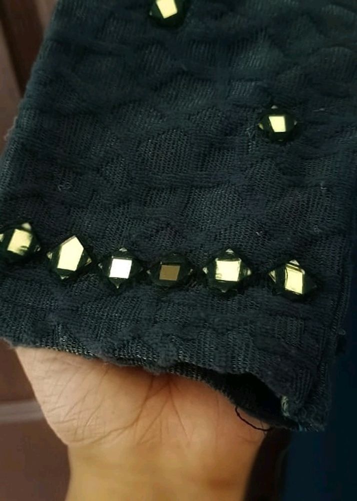dark green dress