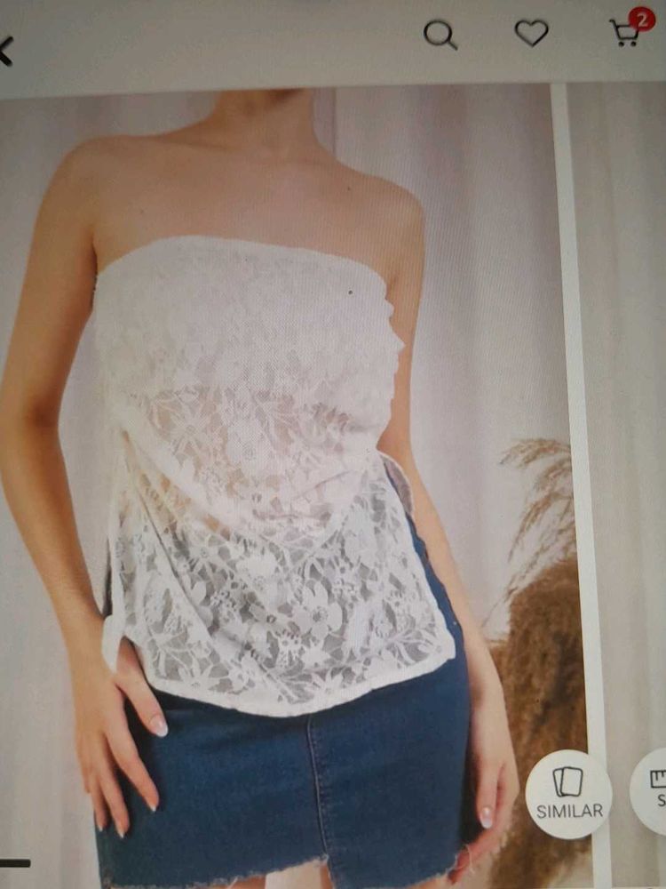 Lace Bandeau Top