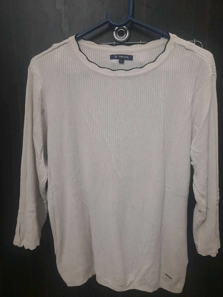 American Eagle Ribbed Long Sleeve Top