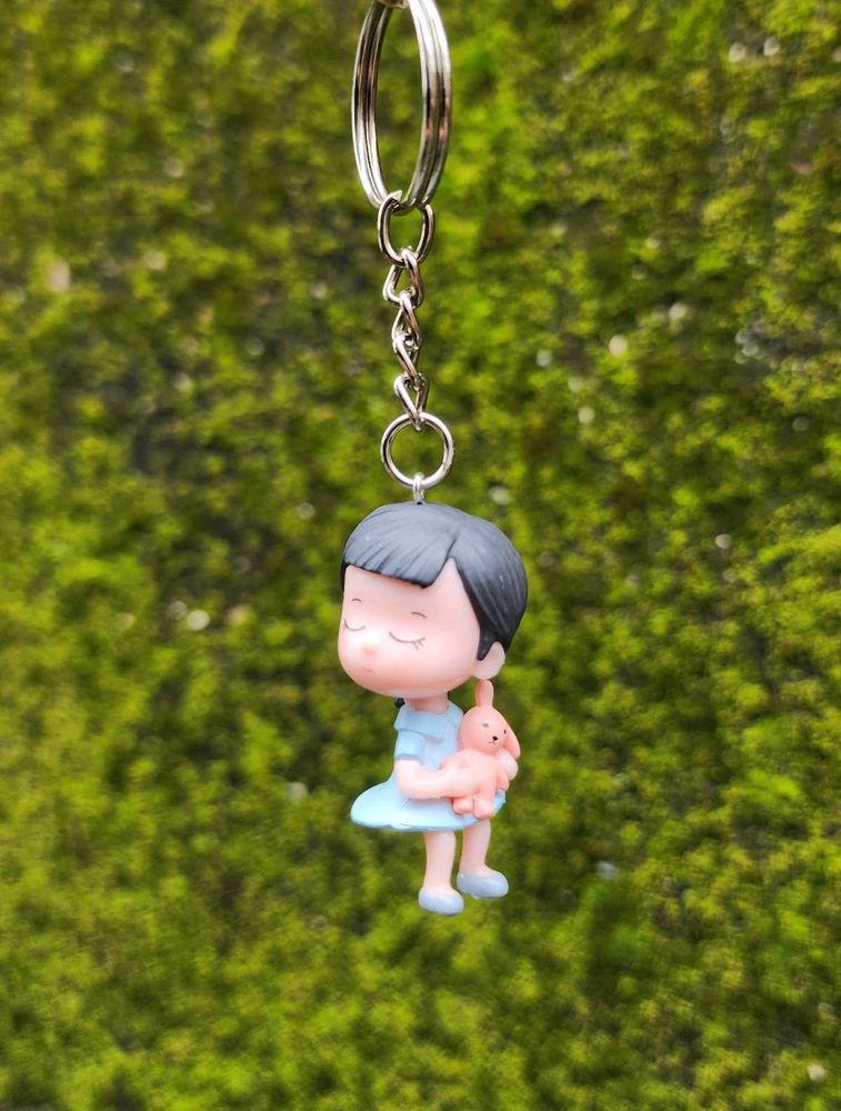 Cute Girl Keychain (Small Size)