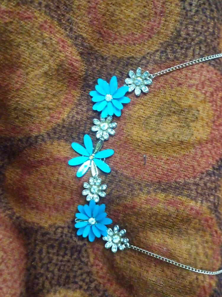 Blue Floral Hair Accessory