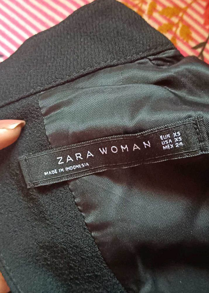 Zara Woman Black One Piece Dress