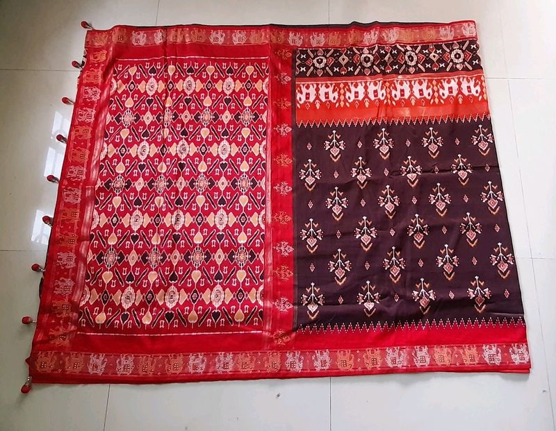 New RED and BROWN Patola Saare