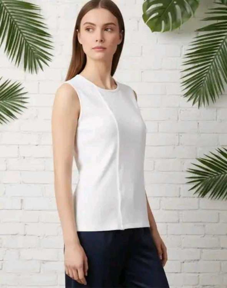 Shein Sleeveless Asymmetrical Button Closure