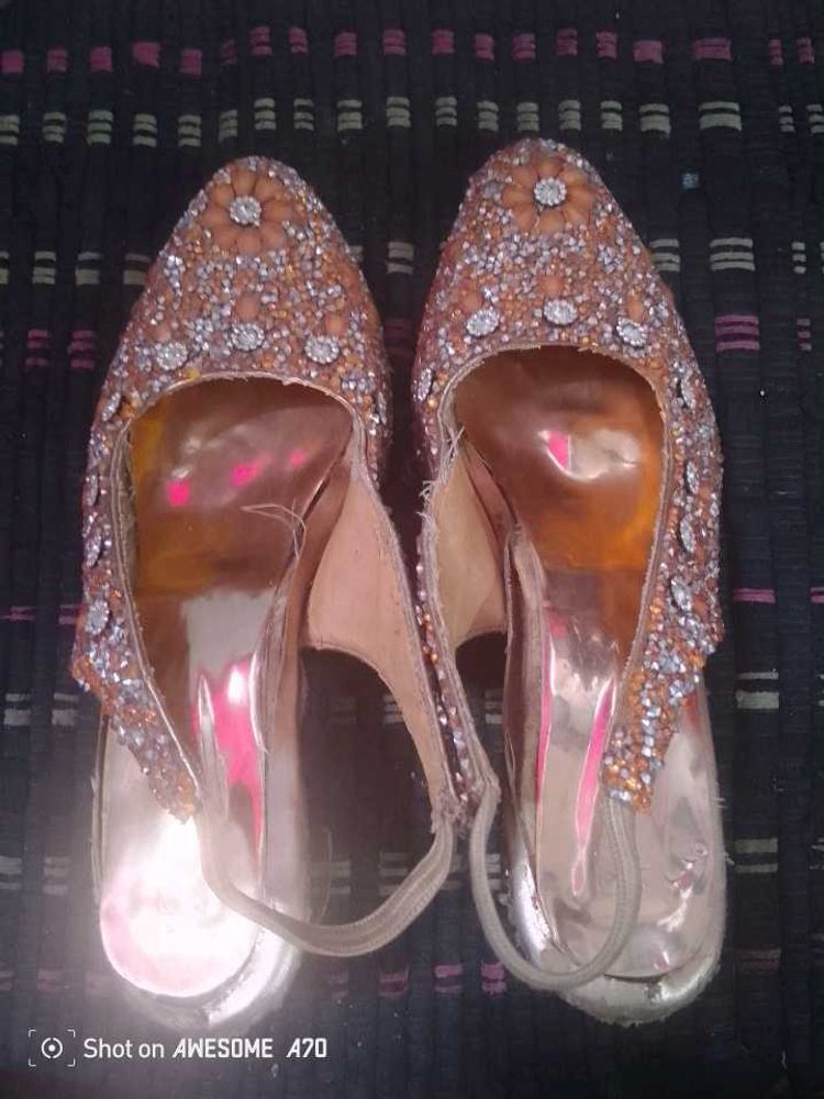 Embellished Slingback Heels