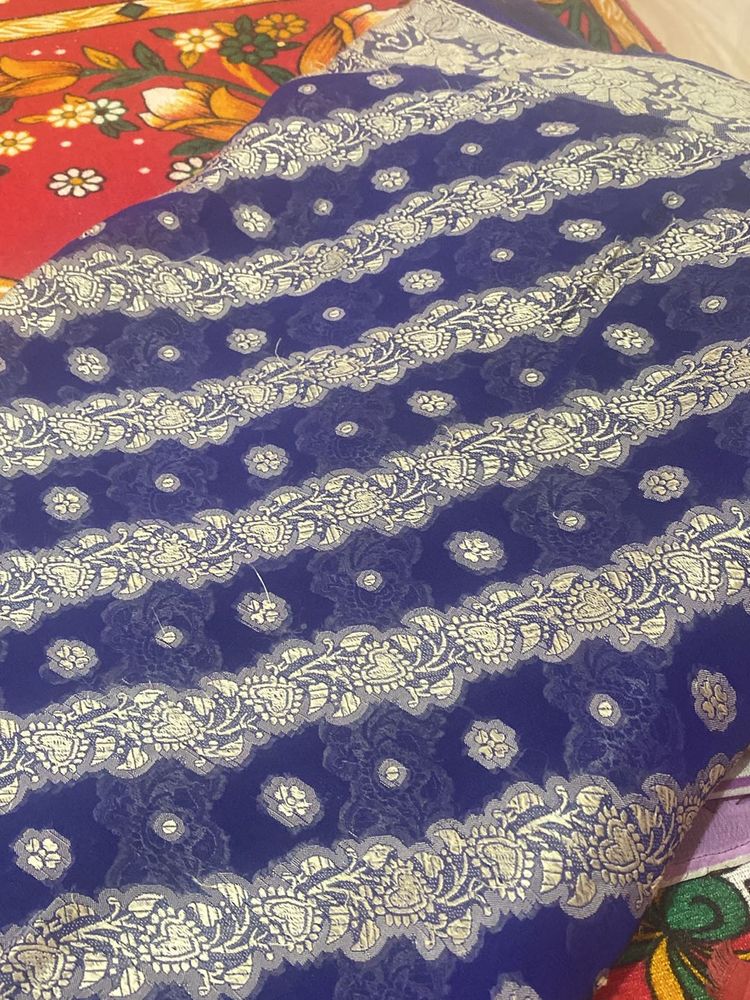 Navy Blue Colour Saree