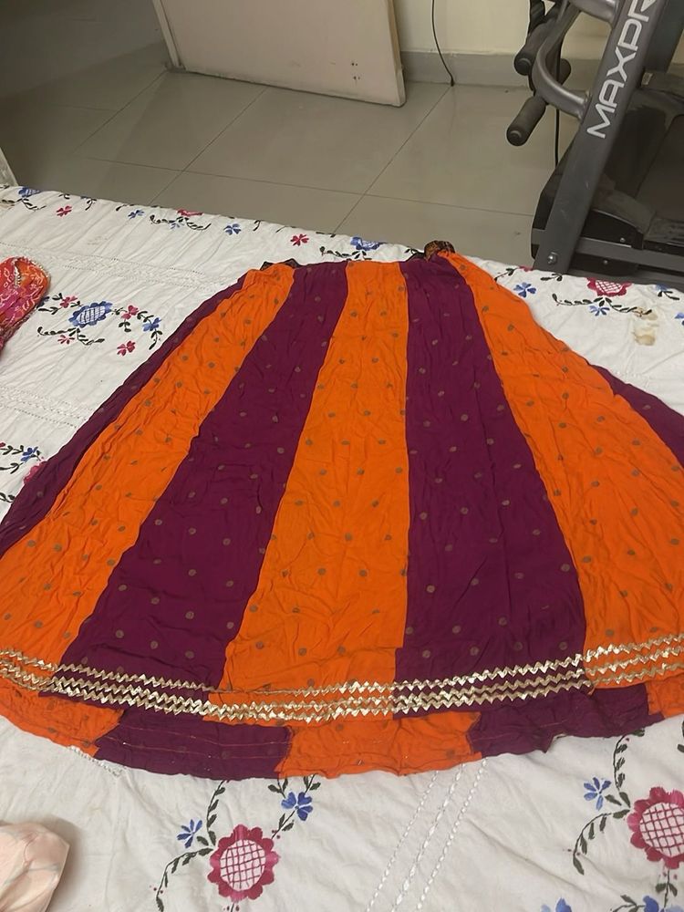 Striped Ethnic Skirt