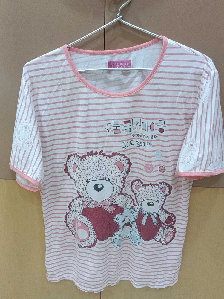Cute Bear Tee &amp; Shorts Set
