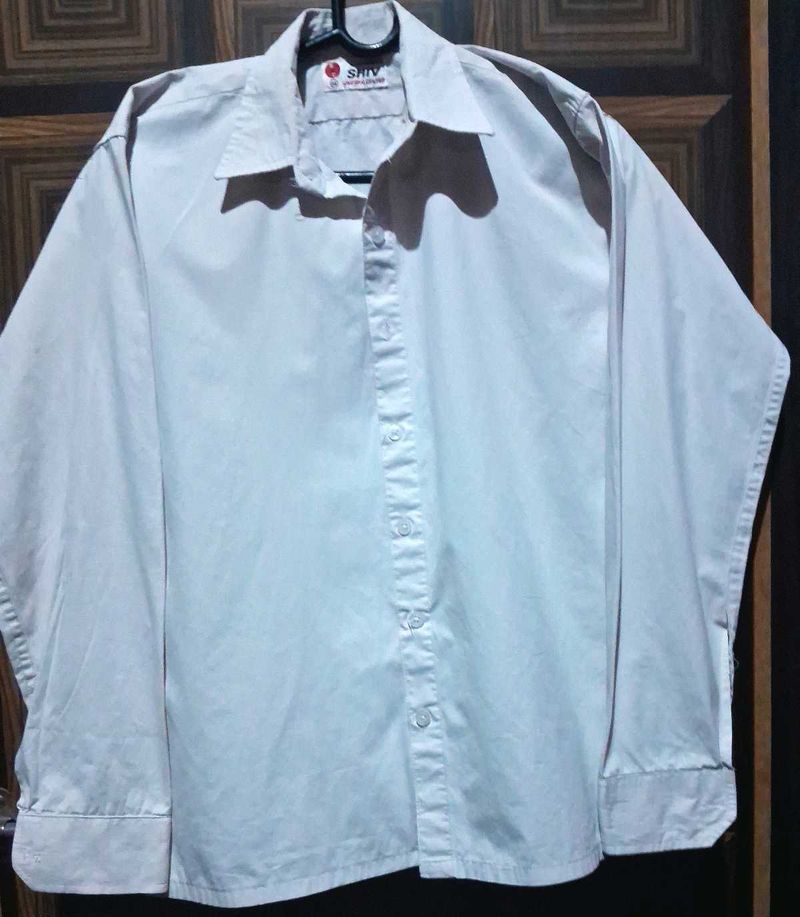Men&#39;s Pure Cotton White Shirt