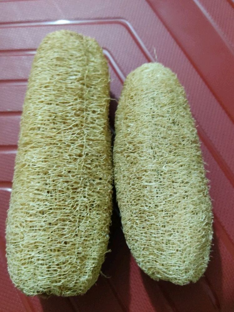 Natural Loufah/loofah Body Scrubber of Dried Ridge Gourd, (Pack of 2)