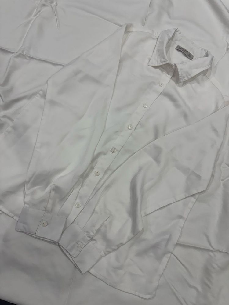 White Satin Shirt