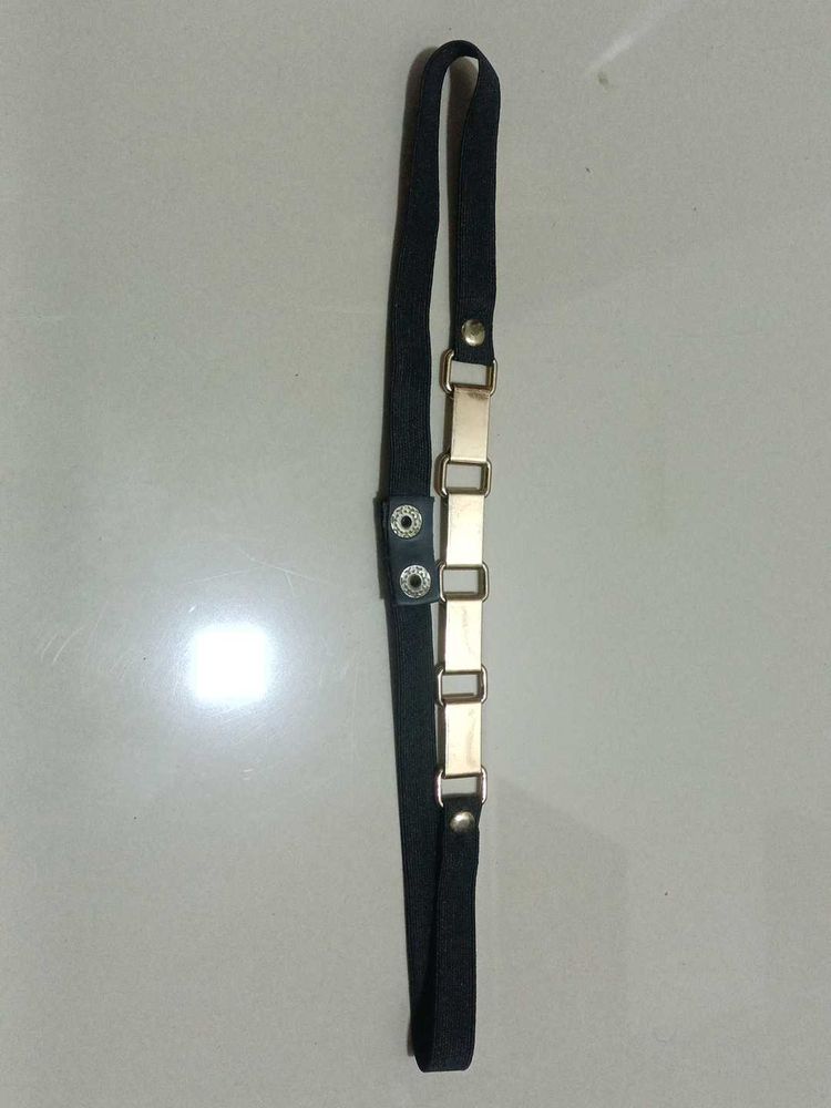 Black &amp; Gold Elastic Belt