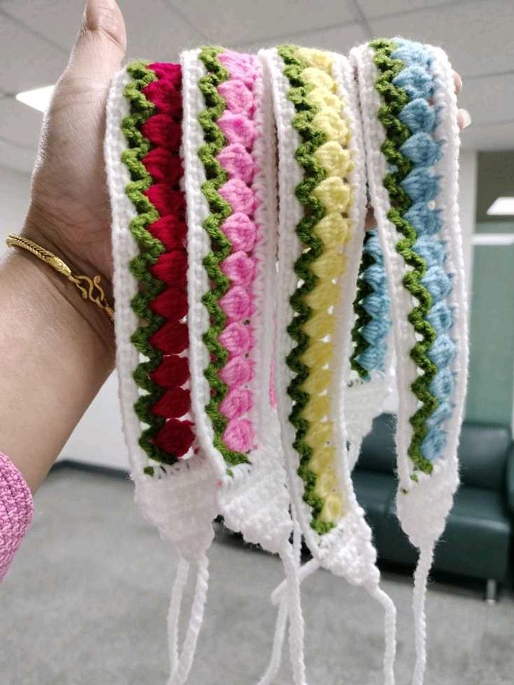 Crochet tulip Headbands One Headband