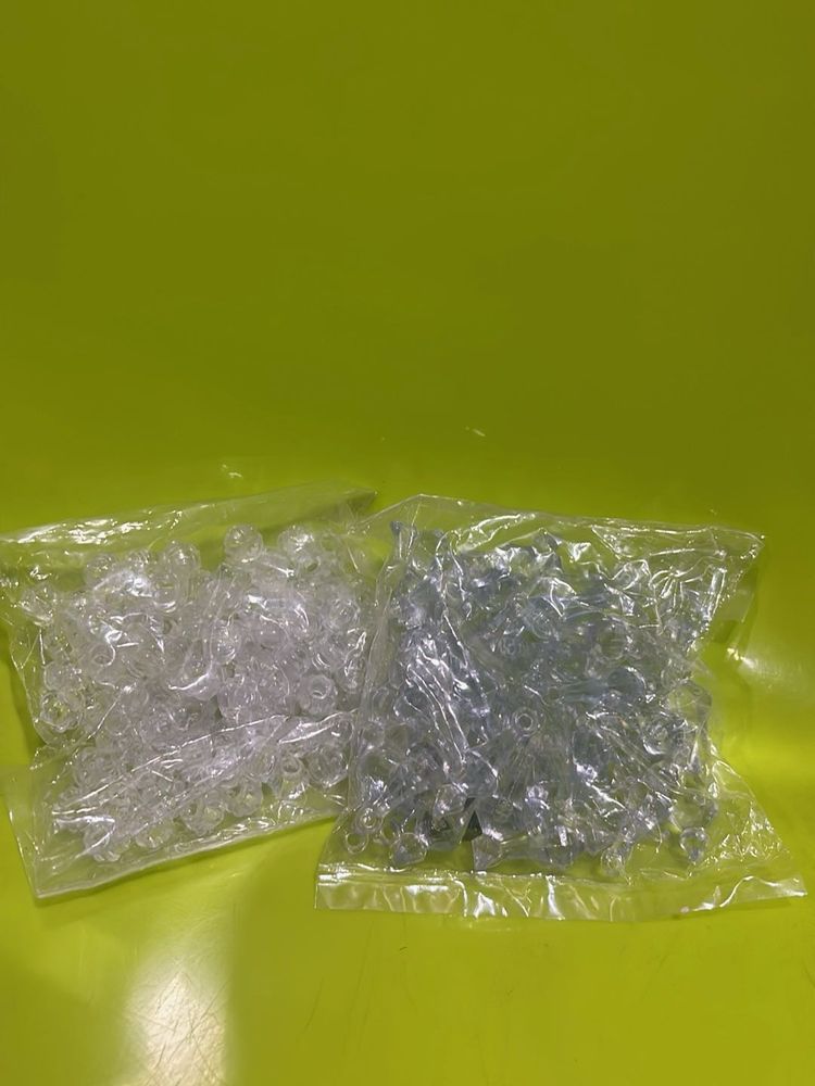 White Beads Combo ( Circular And Drop)